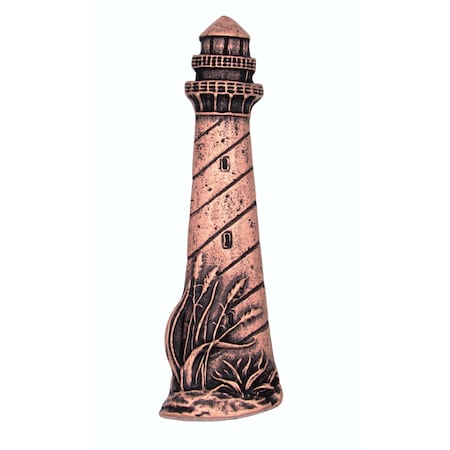 Buck Snort Distinctive Decorative Hardware Lighthouse 2-15/16-in Center to Center Copper Ox Cabinet Pull PL00241-2800